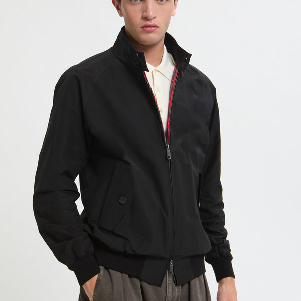 ジャケット・アウター 24AW WOOL HARRINGTON JACKET BLACK L ブルゾン Rough Wool Gabardine