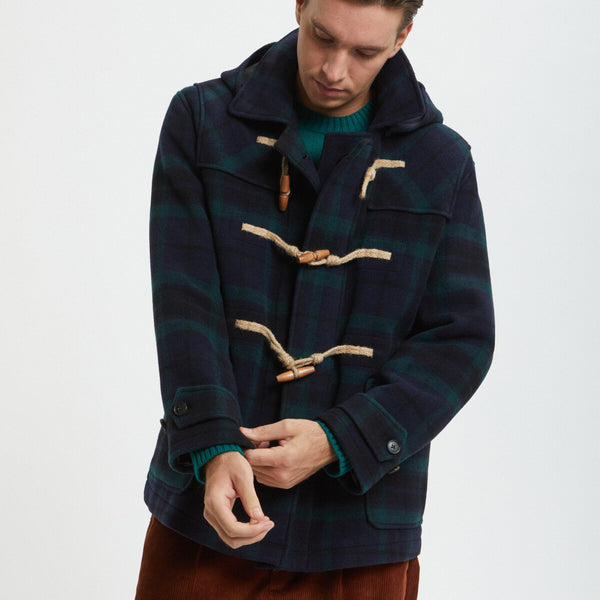 Double Wool Short Duffle Blackwatch | Baracuta