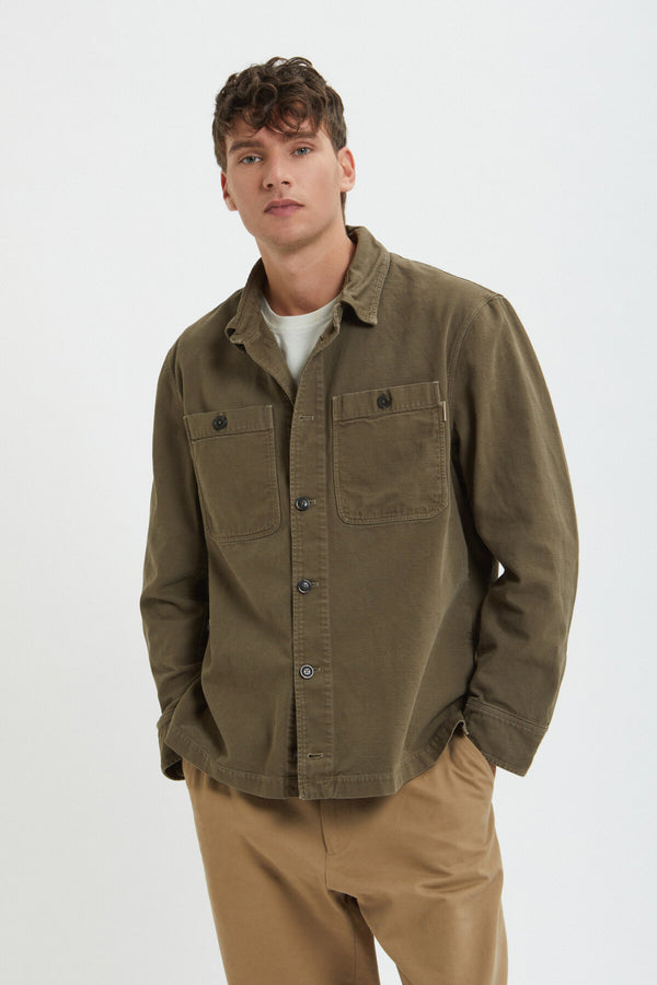 Canvas Garment Dyed Overshirt