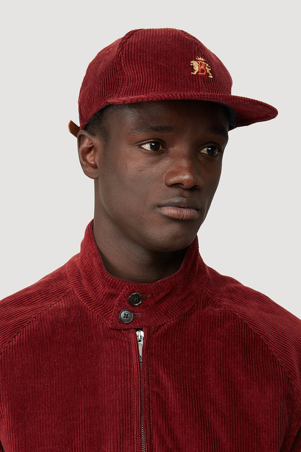 Casquette de baseball en velours côtelé