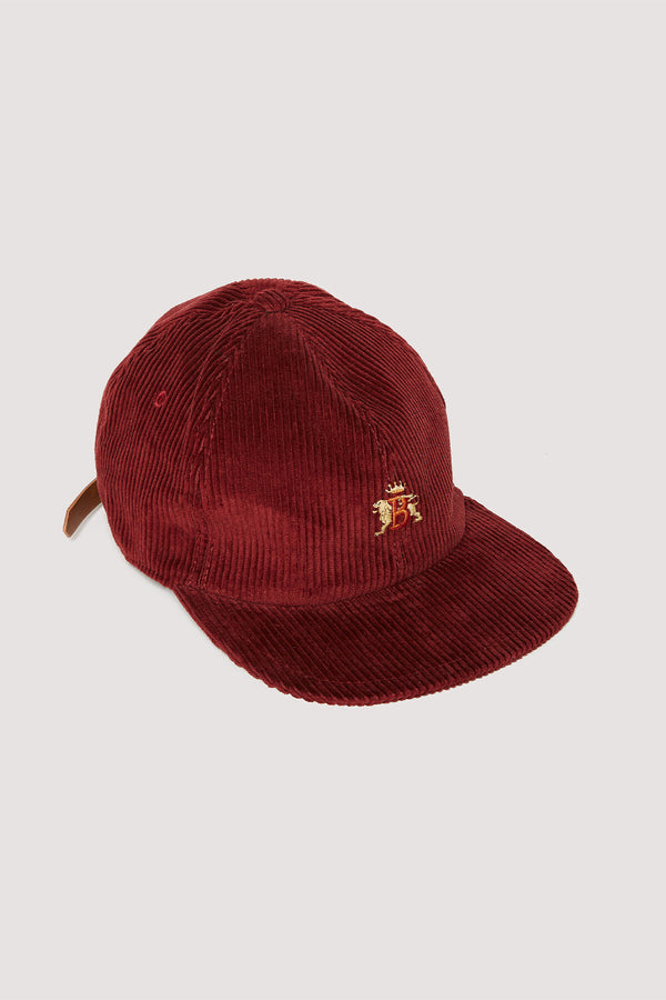 Casquette de baseball en velours côtelé